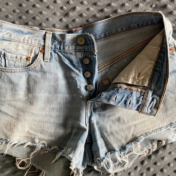 Levi's 501 Jean Shorts Size 27 - Picture 4 of 5